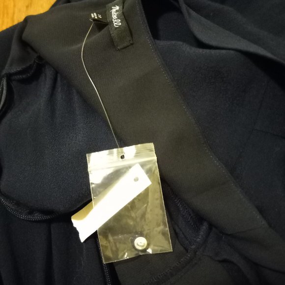 NWT Madewell V-Back Covered Button Front Wide Leg Sleeveless Jumpsuit- Sz 10 NYE - Picture 10 of 15